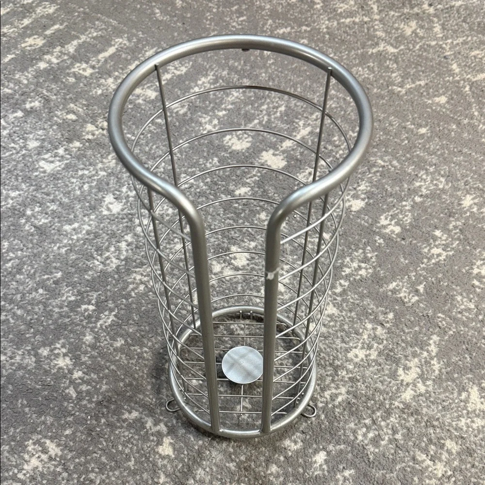 Silver Wire Bathroom Organizer